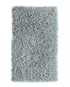 Knightsbridge Chenille Shaggy Bath Rug In Silver