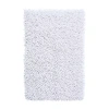 Knightsbridge Chenille Shaggy Bath Rug In White