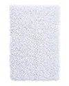 Knightsbridge Chenille Shaggy Bath Rug In White