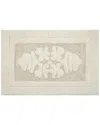 Knightsbridge Cipher Bath Rug In Ivory