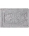 Knightsbridge Cipher Bath Rug In Silver