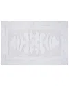 Knightsbridge Cipher Bath Rug In White