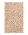 Knightsbridge Circles Bath Rug In Beige