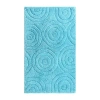 Knightsbridge Circles Bath Rug In Blue