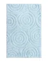 Knightsbridge Circles Bath Rug In Blue