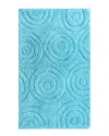 Knightsbridge Circles Bath Rug In Blue