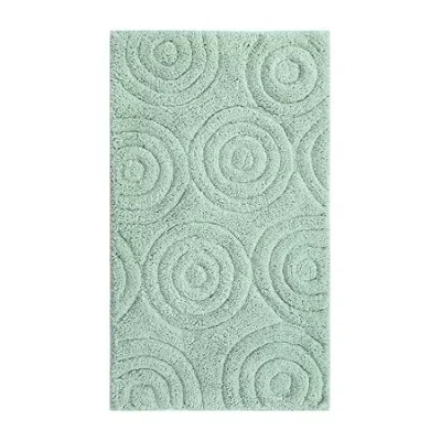 Knightsbridge Circles Bath Rug In Green