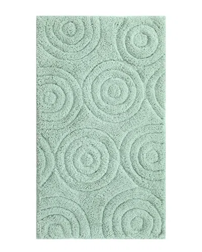 Knightsbridge Circles Bath Rug In Green