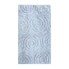Knightsbridge Circles Bath Rug In Blue