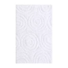 Knightsbridge Circles Bath Rug In White