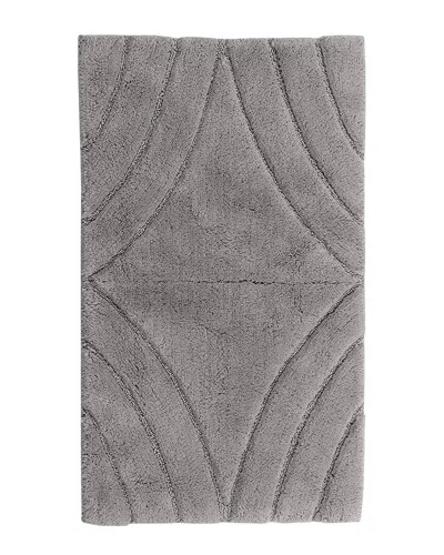 Knightsbridge Diamond Bath Rug In Gray