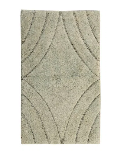 Knightsbridge Diamond Bath Rug In Green