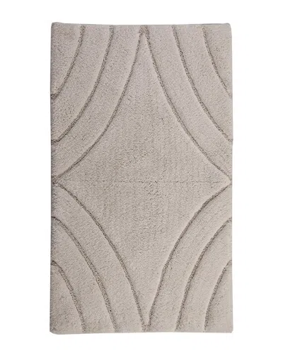 Knightsbridge Diamond Bath Rug In Ivory