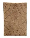 Knightsbridge Diamond Bath Rug In Brown