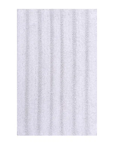Knightsbridge Linear Bath Rug In White