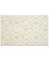 Knightsbridge Link Bath Rug In Ivory