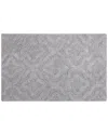 Knightsbridge Link Bath Rug In Silver