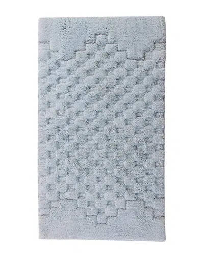 Knightsbridge Melange Bath Rug In Blue