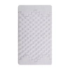Knightsbridge Melange Bath Rug In White