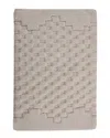 Knightsbridge Melange Bath Rug In White