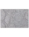 Knightsbridge Orbit Bath Rug In Silver