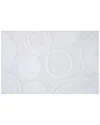 Knightsbridge Orbit Bath Rug In White