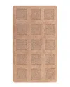 Knightsbridge Square Honey Comb Bath Rug In Natural