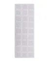Knightsbridge Square Honey Comb Bath Rug In White