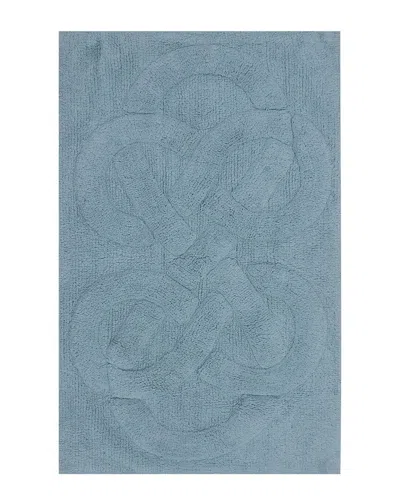 Knightsbridge Tuft Twisted Bath Rug In Blue