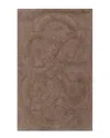 Knightsbridge Tuft Twisted Bath Rug In Stone
