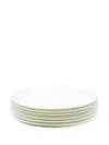 Knindustrie Fusion Plates (set Of Six) In White