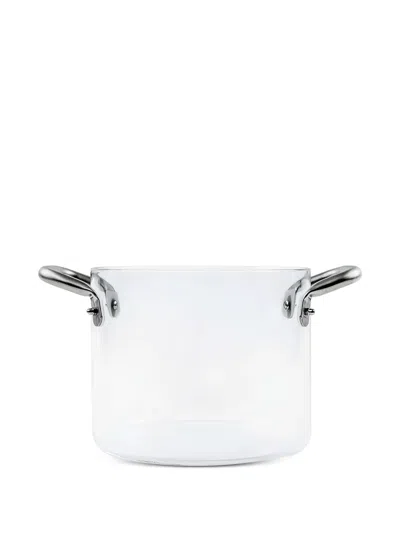 Knindustrie Glass Pot (24cm) In White