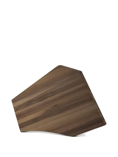 Knindustrie Large Sculptural Cutting Board (50cm X 40cm) In Brown