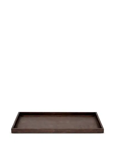 Knindustrie Rectangular-shape Tray In Brown