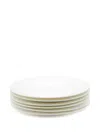 Knindustrie Reggia Plates (set Of Six) In White