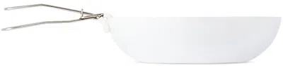 Knindustrie White Abct Flat Bottom Wok, 32 Cm