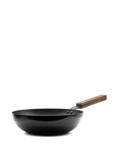 Knindustrie Wood-handle Wok (28cm) In Black