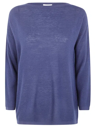 Knit Knit Short Sweater Silk Cashmere In Blue