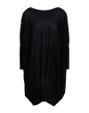 Knit Knit Woman Mini Dress Black Size M Wool In Black