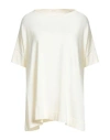 Knit Knit Woman Sweater Ivory Size M Cotton In White