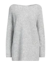 Knit Knit Woman Sweater Light Grey Size M Polyamide, Wool, Acrylic, Alpaca Wool, Elastane