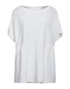 Knit Knit Woman Top White Size M Organic Cotton, Recycled Acrylic In White