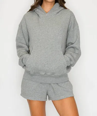 Knit Riot Anchor Hoodie In Heather Gray