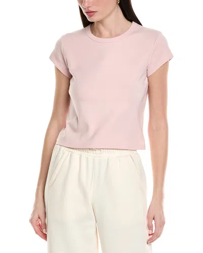 Knit Riot Core Rib T-shirt In Pink