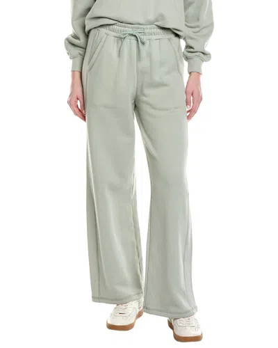 Knit Riot Core Wide Leg Sweatpant In Green