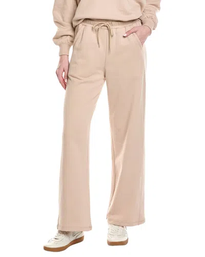 Knit Riot Core Wide Leg Sweatpant In Neutral