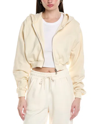 Knit Riot Cove Crop Zip Hoodie In Neutral