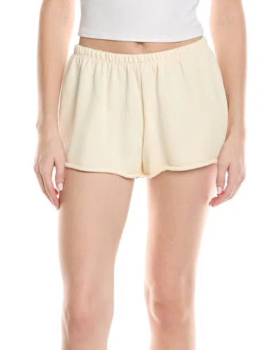 Knit Riot Cove Raw Hem Short In Neutral