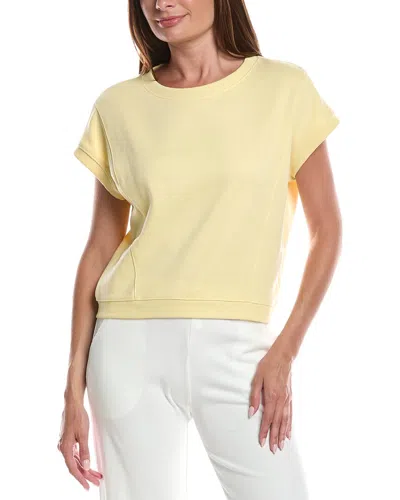 Knit Riot Dolman Sleeve French Terry Top In Yellow