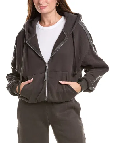 Knit Riot Glide Zip Hoodie In Gray